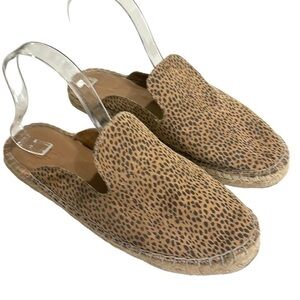 Universal Thread Cheetah Print Flat Slip On Espadrilles SZ 8